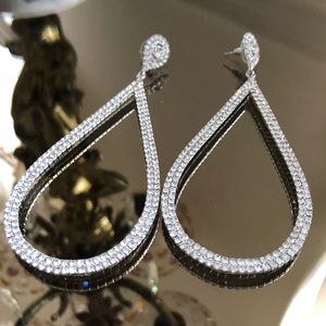 Crystal rhinestone drop earrings